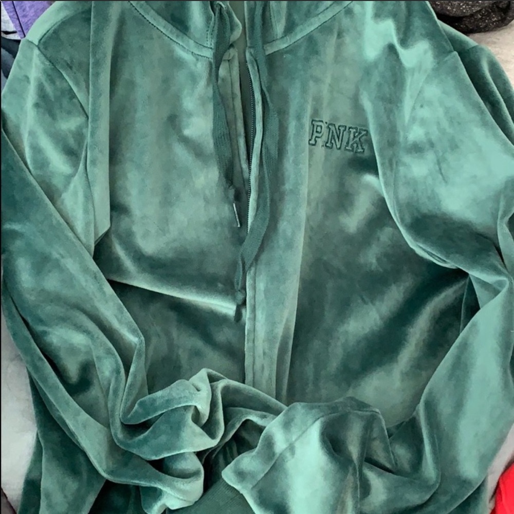 Green Velvet Sweater
